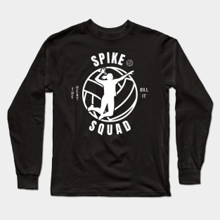 Womens Volleyball Spike Squad Volleyball Fan Long Sleeve T-Shirt